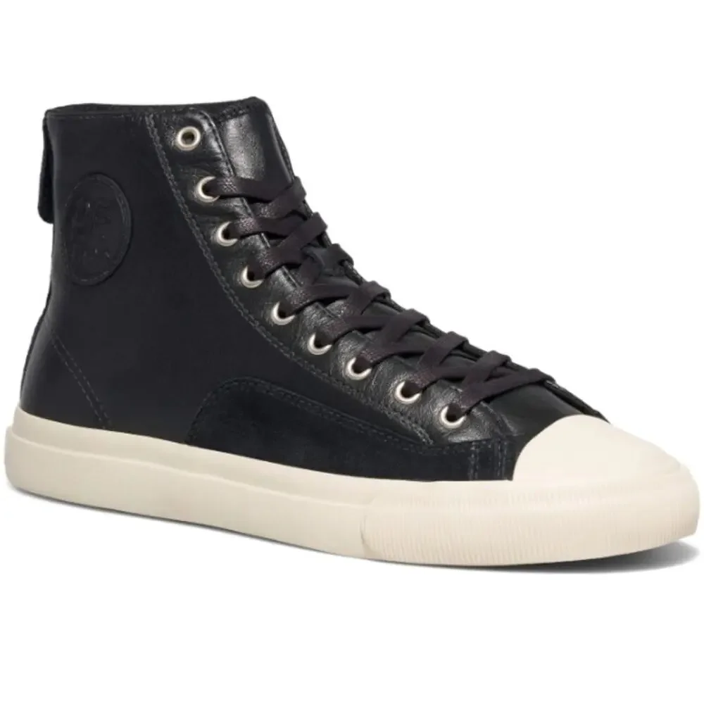 P.F. Flyers Black Sea Salt All-American High-Top Luxe Sneakers Size M 11 W 12.5 - Picture 2 of 12